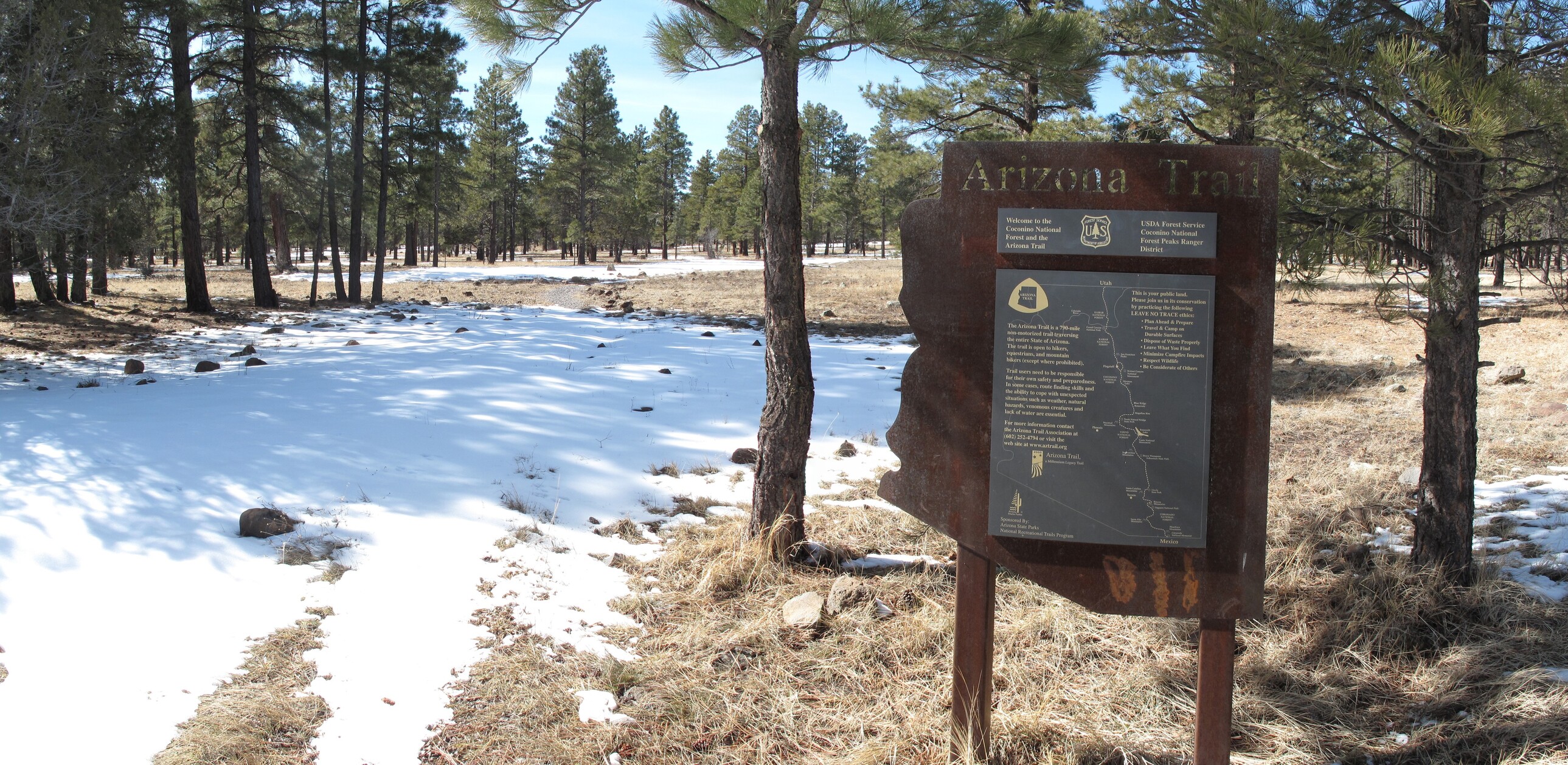 Arizona trail near Marshall lake